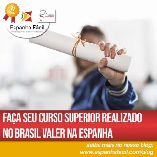 Homologação de Diploma Superior conseguido no Brasil na Espanha
